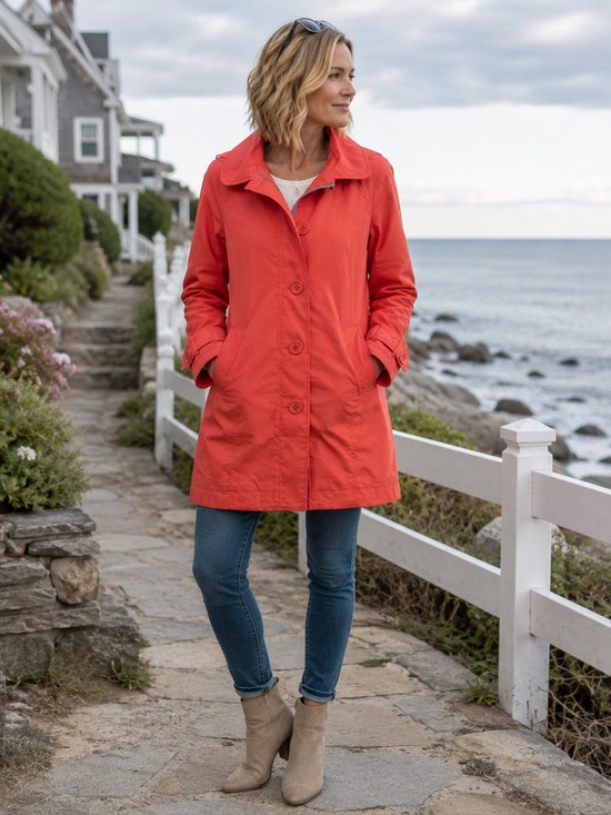 Boden Jackets & Blazers - New Boden Rainy Day MAC Soft pinky Red Sz 2